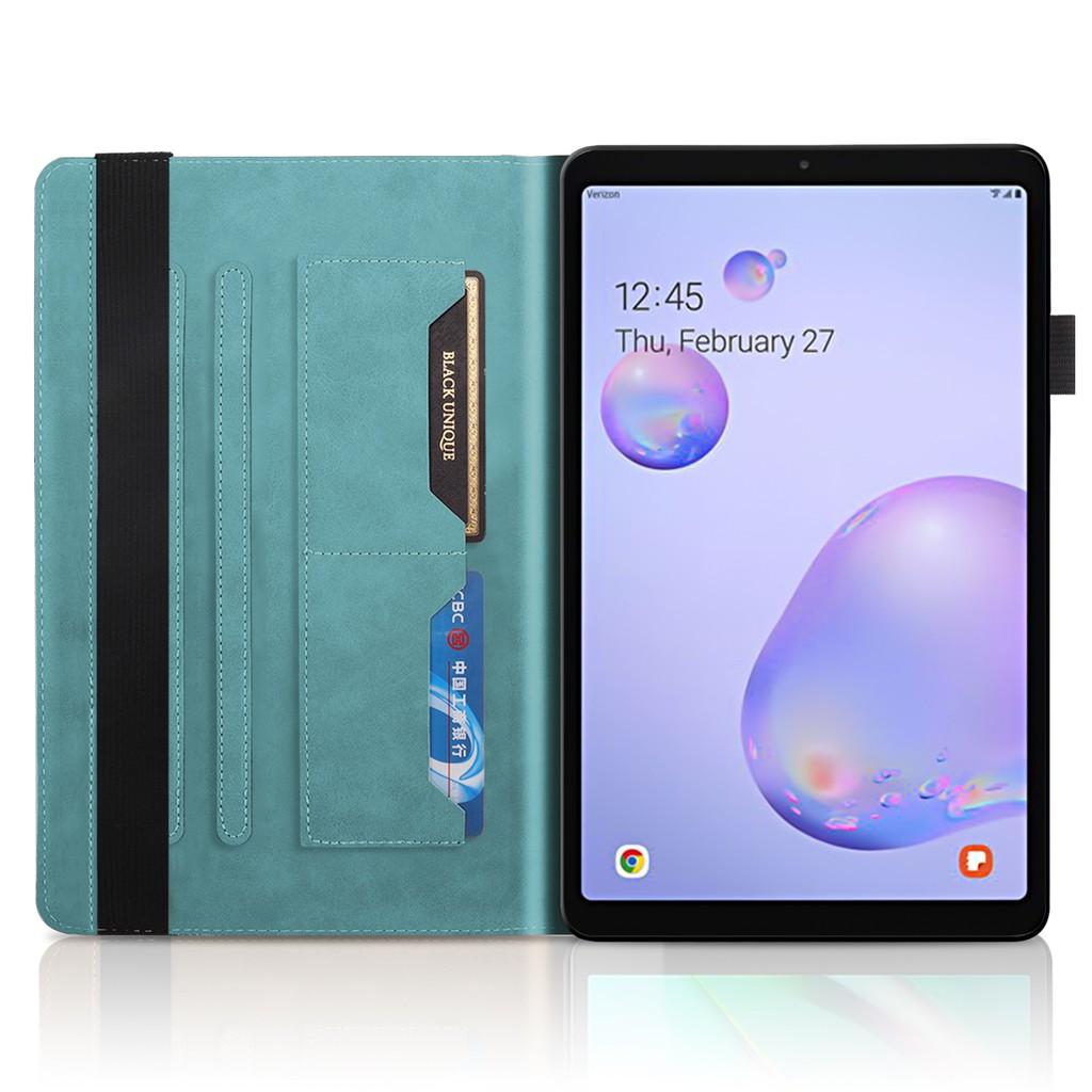 Bao da điện thoại PU nắp gập kèm ví đựng thẻ cao cấp cho Samsung Galaxy Tab A 8.0 SM-T290 SM-T295