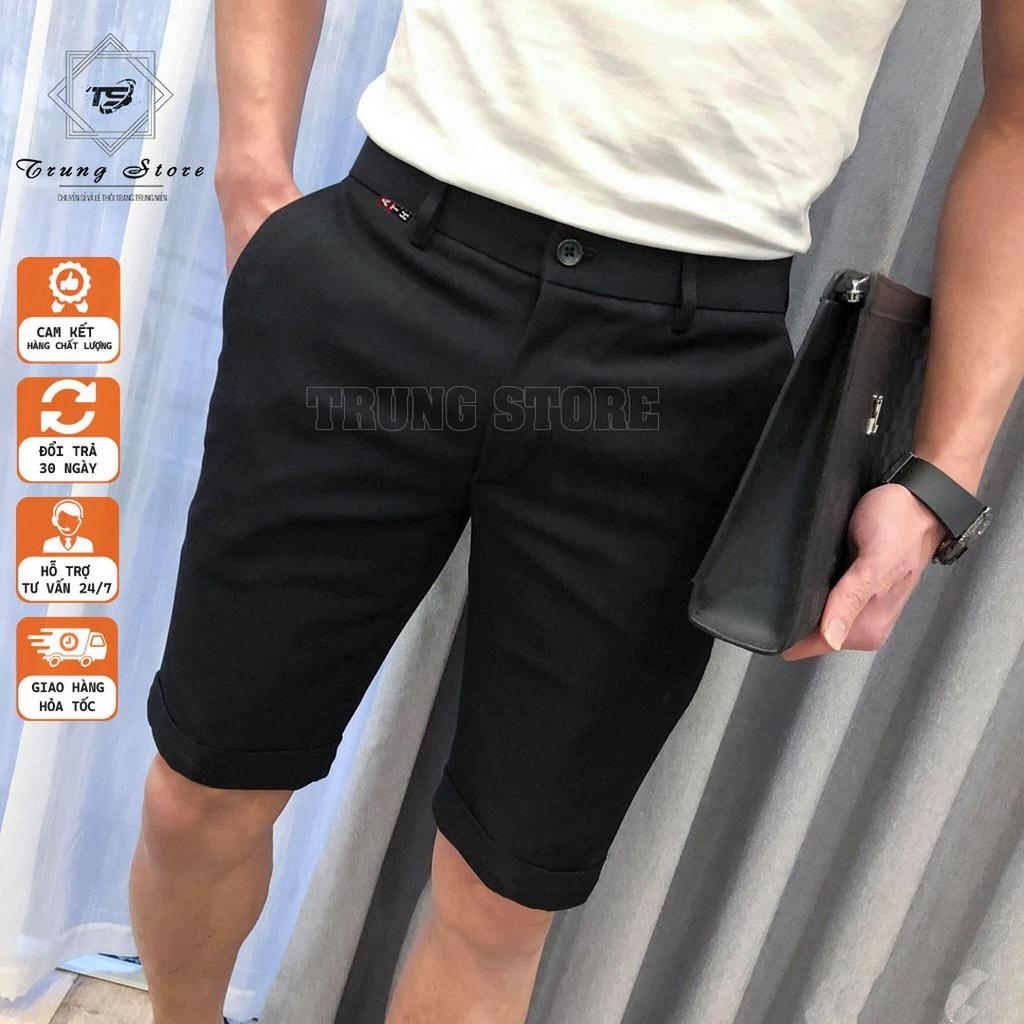 QUẦN SHORT TÂY ÂU NAM VẢI COTTON 4 CHIỀU HÀNG ĐẸP KHÔNG NHẮN - KHÔNG PHAI MÀU