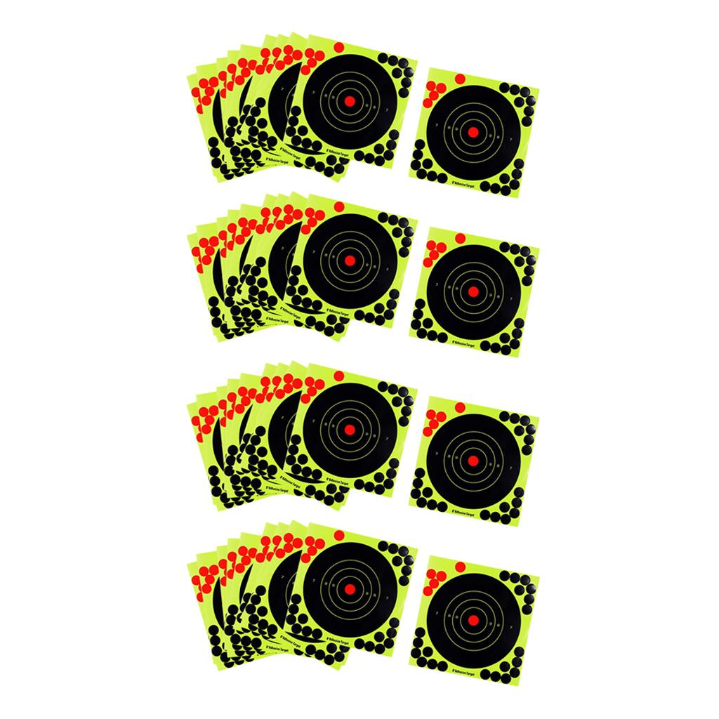 40 Pcs Splatter Reactive Self Adhesive Shooting Targets Gun
