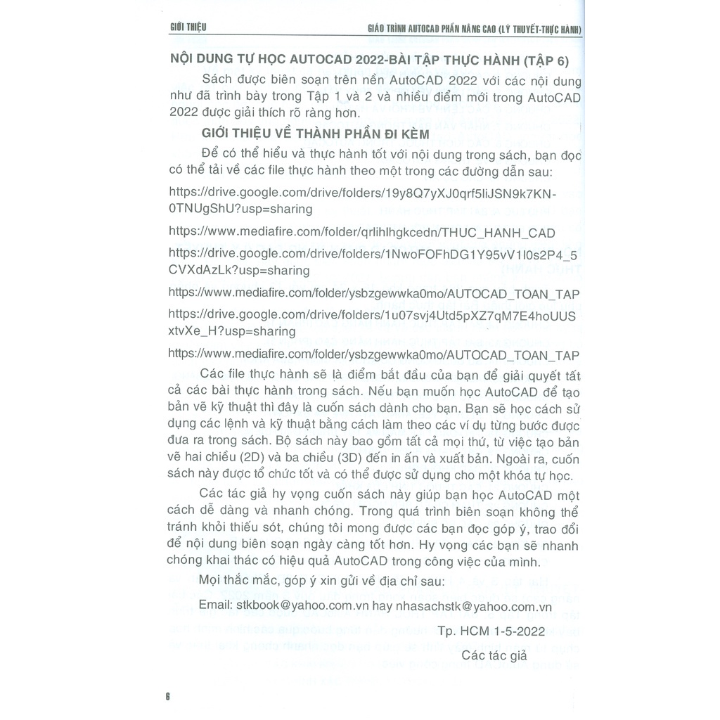 Giáo Trình Autocad Phần Nâng Cao (Lý Thuyết - Thực Hành - Tái Bản)