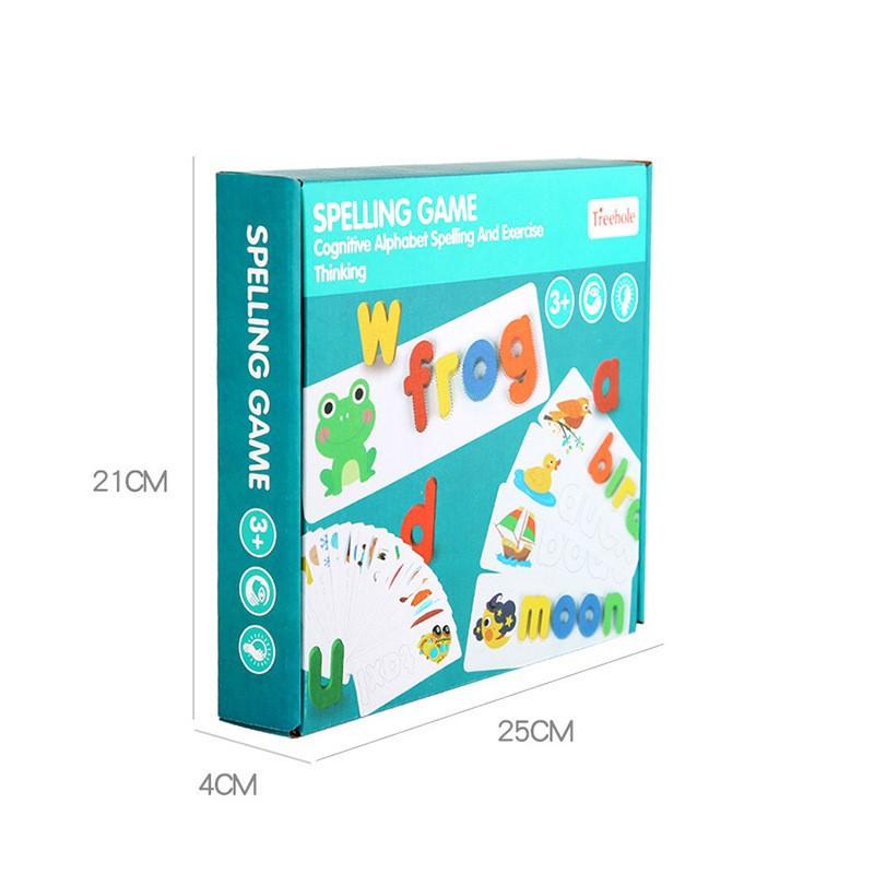 Spelling game- Chữ Cái Tiếng Anh,52 bộ thẻ học ghép chữ