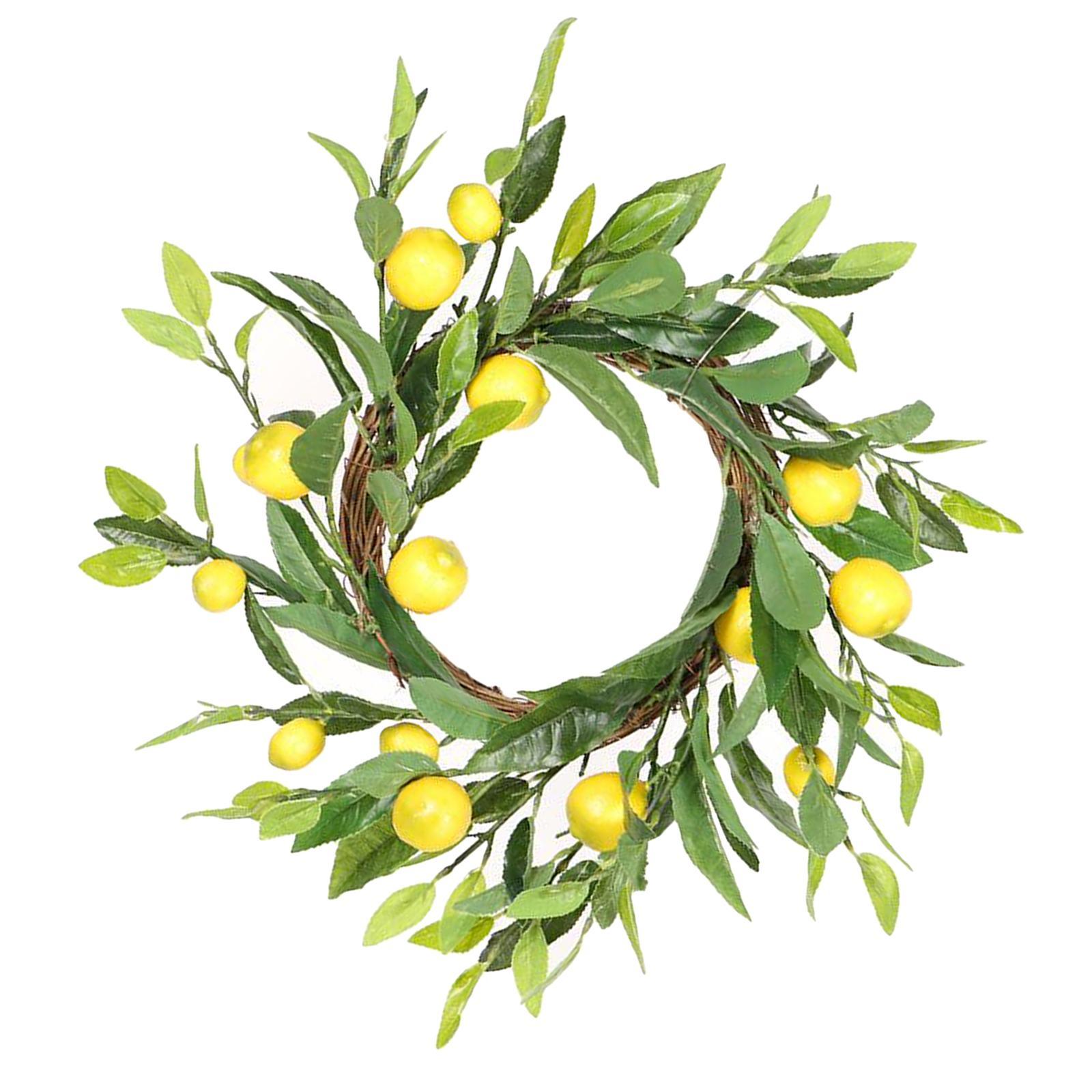 18inch Artificial for Front Door Wreath with Green Leaf