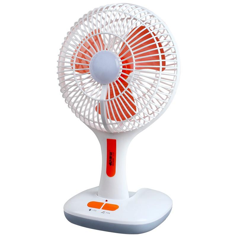 Quạt Tích Điện Mini Ông Tây Để Bàn KM-F0166 Sử Dụng Pin Sạc USB Tiện Dụng