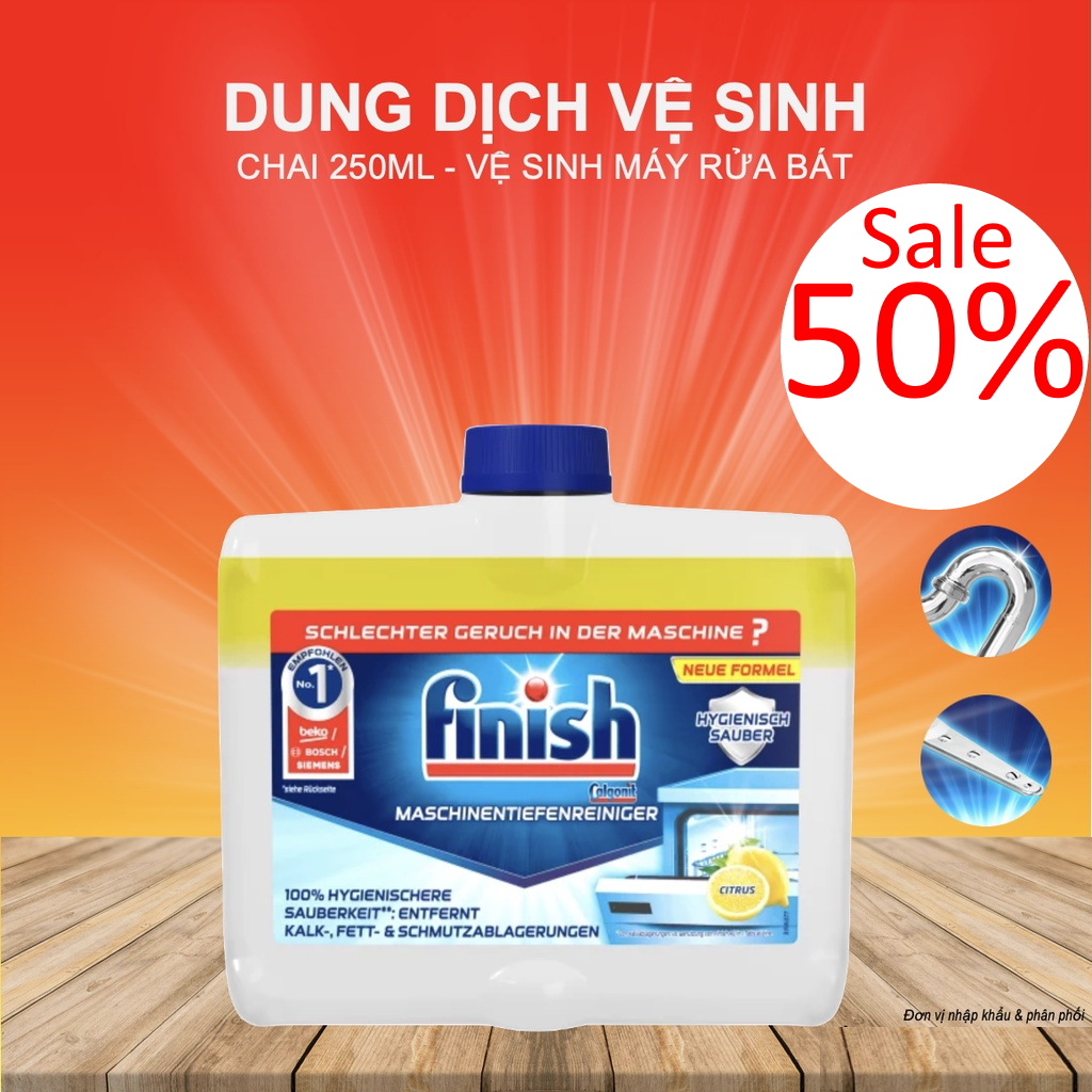 Vệ sinh máy rửa bát Finish