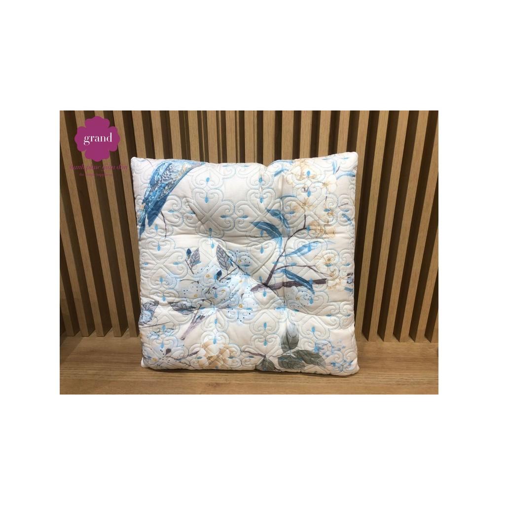 Đệm lót ngồi bệt hình vuông, ghế size lớn 45 *45cm dày 7 cm, chất liệu vải Cotton nhiều mầu