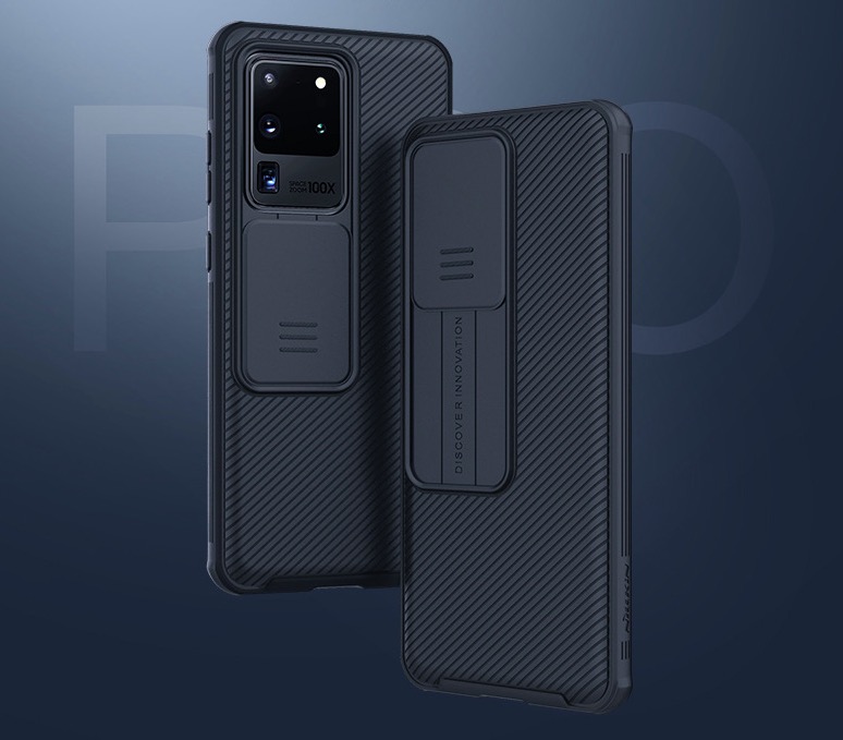 Ốp lưng chống sốc bảo vệ Camera cho SamSung Galaxy S20 Ultra hiệu Nillkin Camshield - Hàng chính hãng