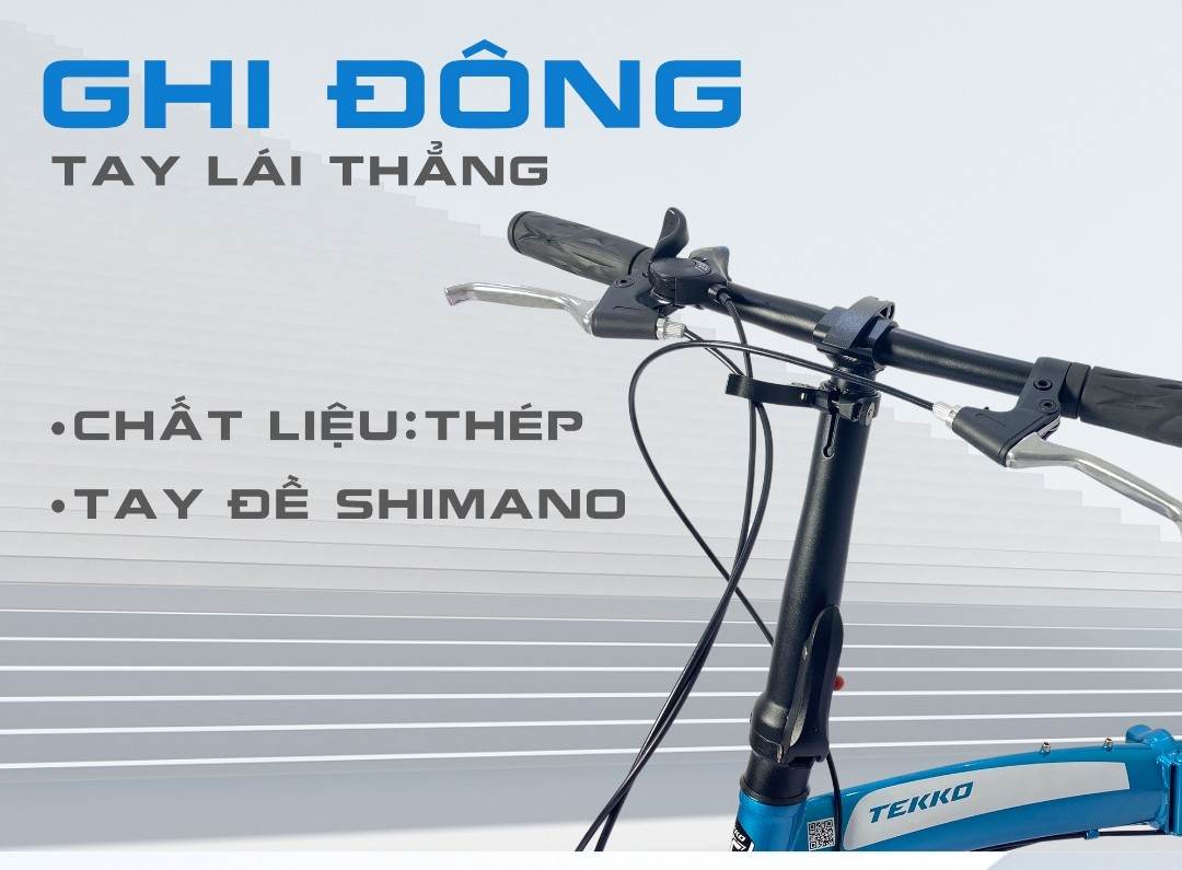 Xe đạp thể thao TEKKO G1 20 inch - xe đạp gấp đôi - gấp khung tiện lợi