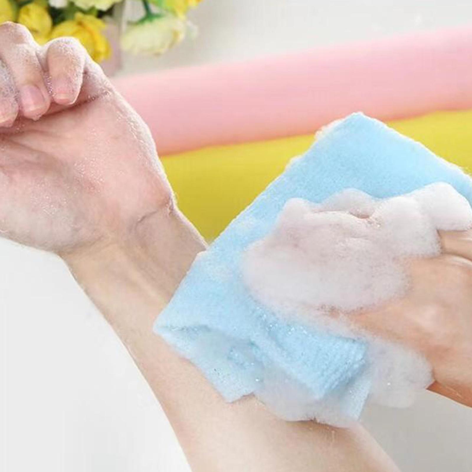 1pc Nylon Exfoliating Bath Towel Cloth Magic Household Washing Cleaning