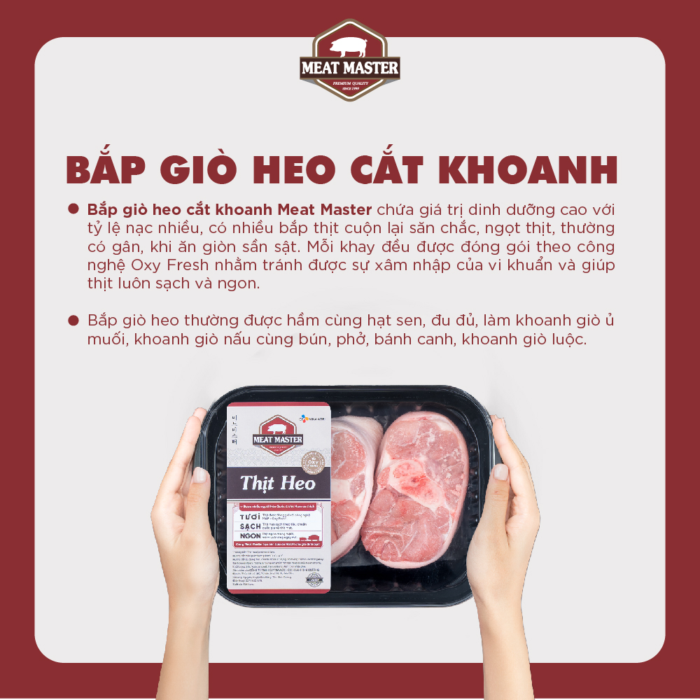 Bắp giò heo cắt khoanh Meat Master - Giao nhanh