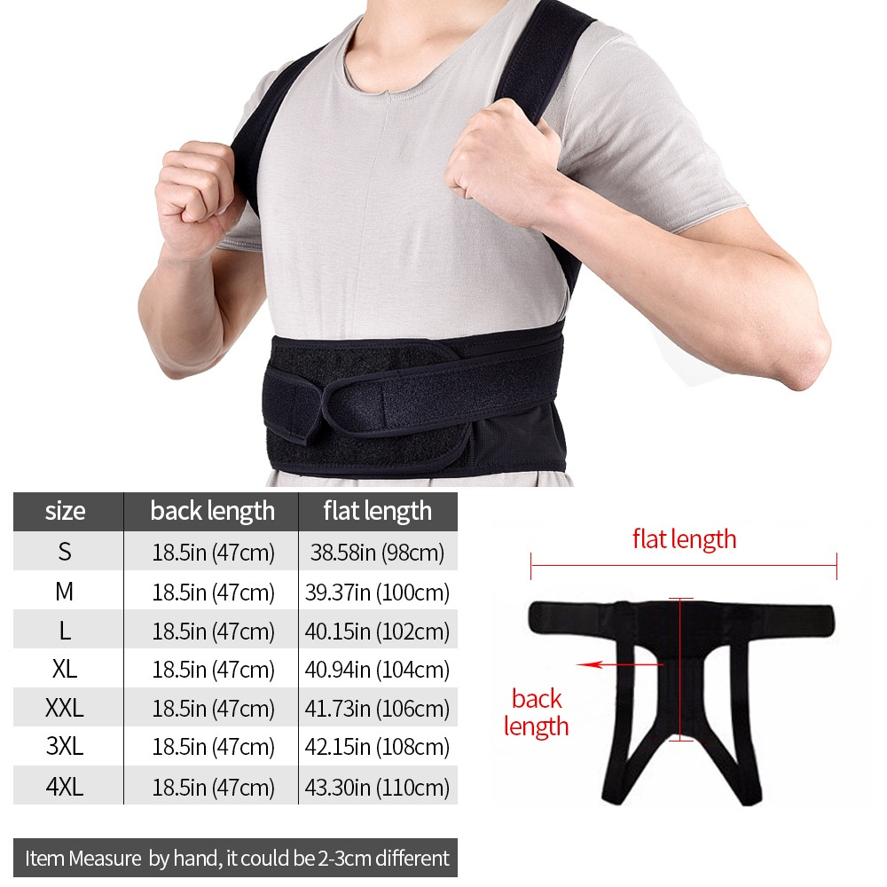 Đai chống gù lưng - vai - eo - chất liệu bền-thoáng - ​có nẹp cố định cột sống