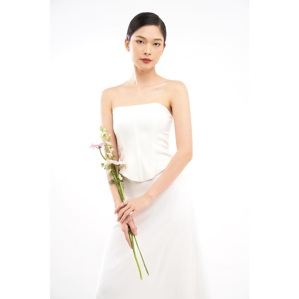 DOTTIE - Áo corset vải lụa nữ T0595