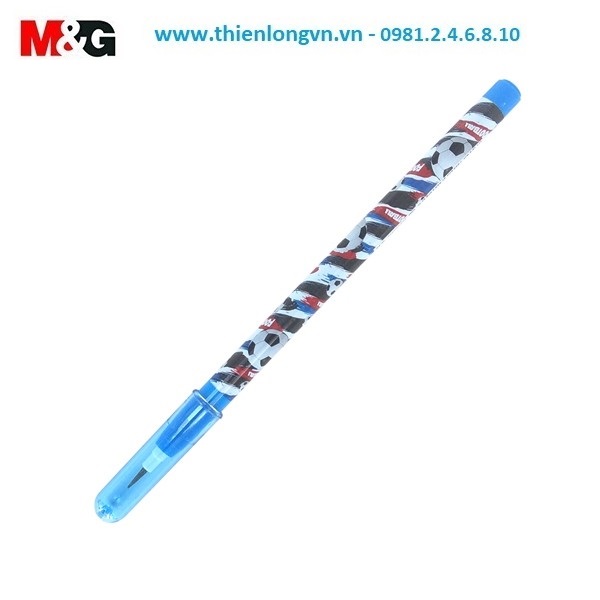 Bút chì khúc HB M&G - AMPQ1674 màu xanh dương