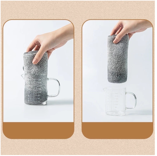 Combo khăn lau chén đĩa hình vuông bằng than tre thấm hút tốt GD559-KhanV25