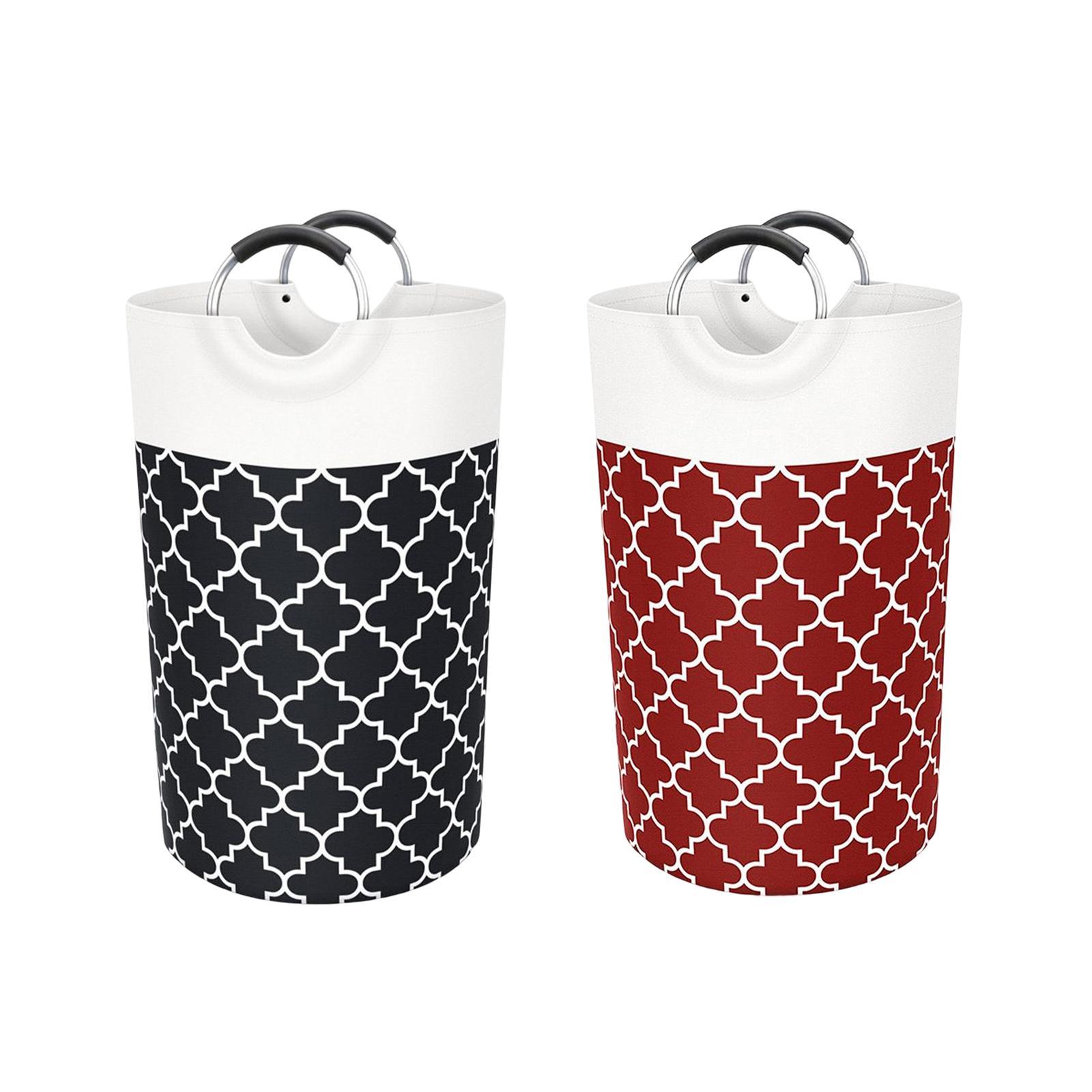 2Pcs Laundry Organizer Bag Storage Clothes Basket for