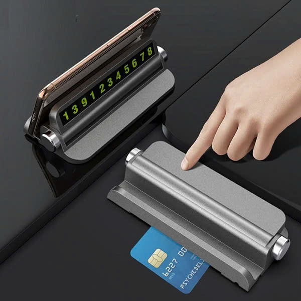 Bảng Ghi Số Điện Thoại Ô Tô Thẻ Đỗ Xe Hiển Thị Số Điện Thoại Gắn Taplo Xe Hơi Ô Tô Tiện Lợi Kiêm Giá Đỡ Tiện Lợi - Phụ kiện nội thất khác