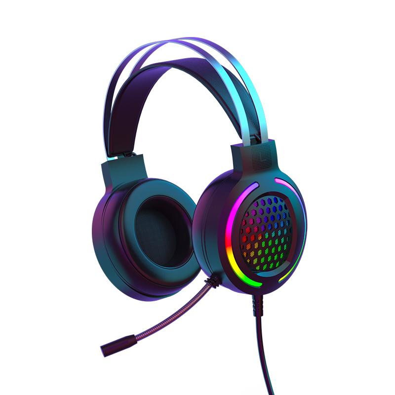 Game Thủ Chuyên Nghiệp Tai Nghe Có Dây Đèn LED Tai Nghe Cho Máy Tính Laptop PS5 Âm Thanh Vòm 7.1 PC Tai Nghe Chuyên Game Có Mic