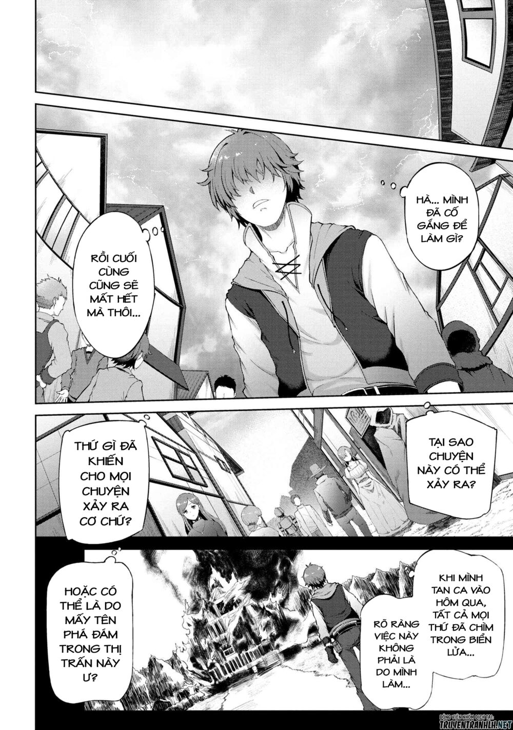 ngôi nhà của tôi đã bị đốt cháy, thế thì tại sao tôi không dùng hết số tiền còn lại để mua nô lệ dark elf? chapter 1 3