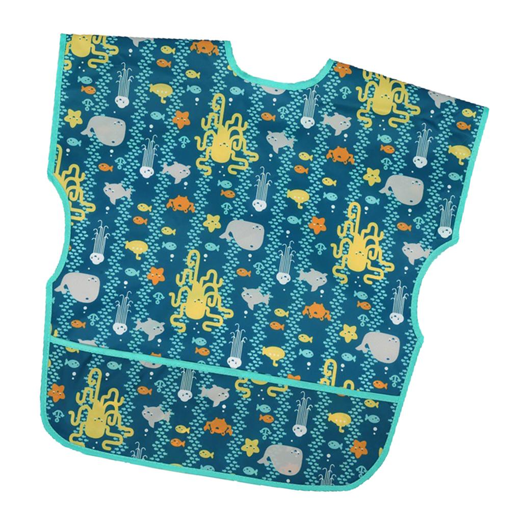 Sleevless Drooling Teething Waterproof Bib for Baby Toddlers