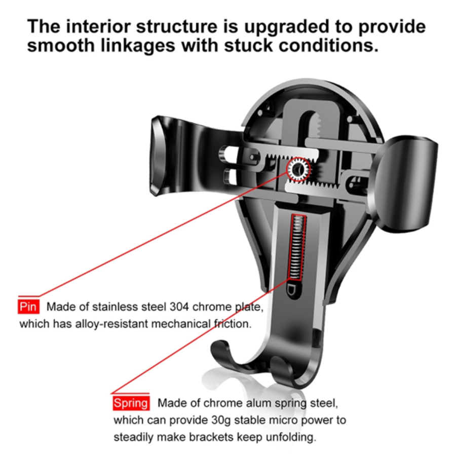 Bộ đế giữ điện thoại dùng trong xe hơi Baseus Osculum Type Gravity Car Mount LV374