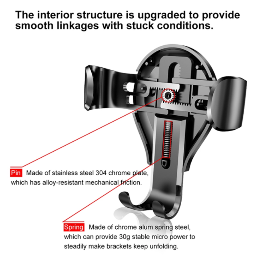 [Hàng Chính Hãng] Bộ đế giữ điện thoại dùng trong xe hơi Baseus Osculum Type Gravity Car Mount (Hút chân không, Gắn Táp lô xe) LV374