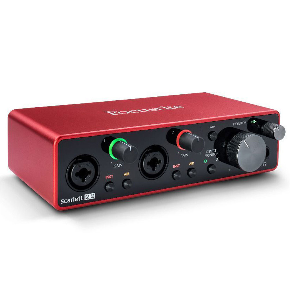 Sound Card thu âm Focusrite Scarlett 2i2 (3rd Gen) sound card thu âm 2 cổng mic thế hệ thứ 3 - Hàng chính hãng