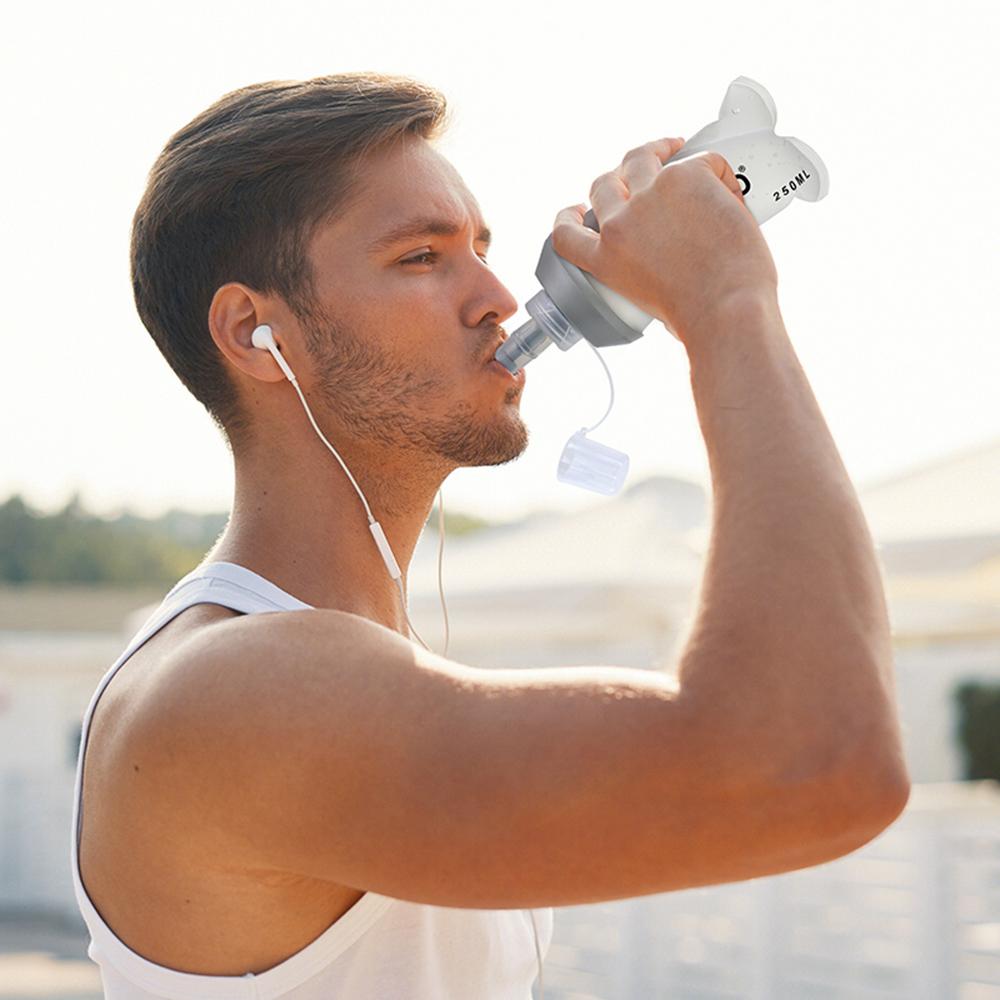 Túi đựng nước uống thể thao 500ml Túi đựng nước bàng quang mềm gấp gọn Túi chứa BPA Miễn phí cho phòng tập thể dục ngoài trời