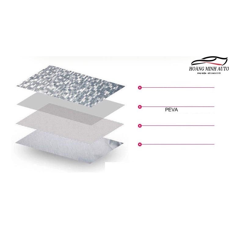 Bạt phủ che nóc ô tô xe hơi 3 lớp tráng nhôm cách nhiệt chống nóng chống xước chống mưa chống bụi xe 7 chỗ - SUV