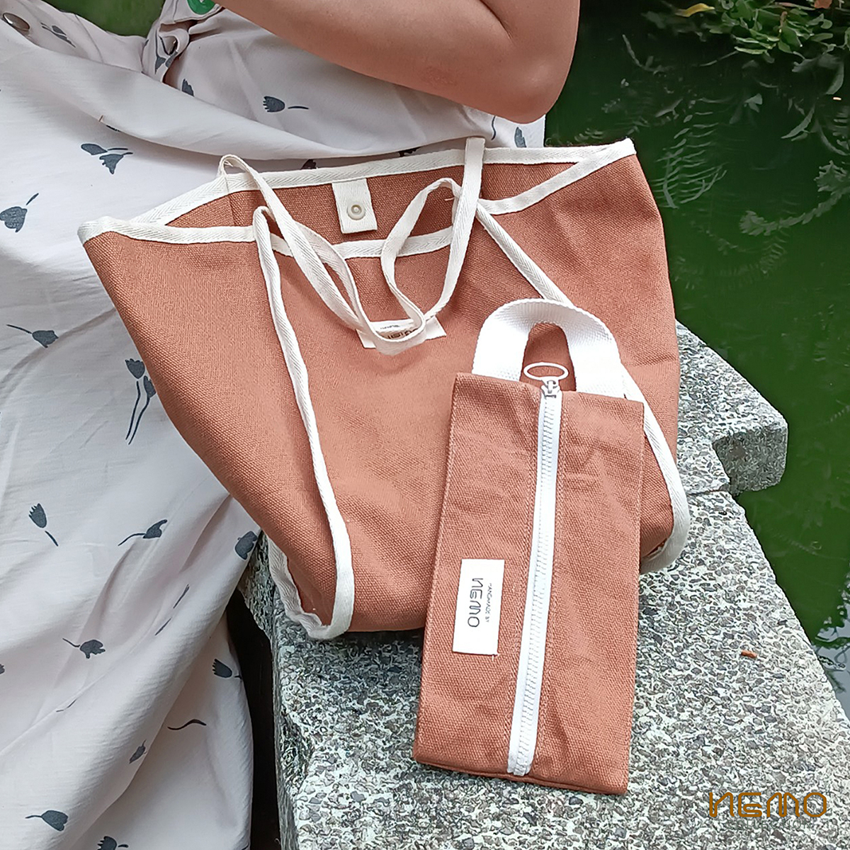 TÚI VẢI CANVAS DẠO PHỐ TIỆN ÍCH KIỂU DÁNG THỜI TRANG SWEET BAG, DÙNG ĐỰNG PHỤ KIỆN, MỸ PHẨM - THLM