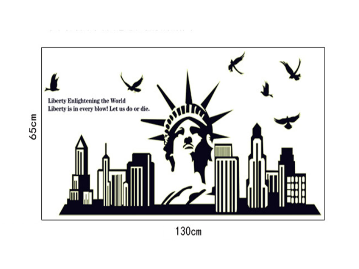 Decal dán tường dạ quang NEWYORK-ABQ9622