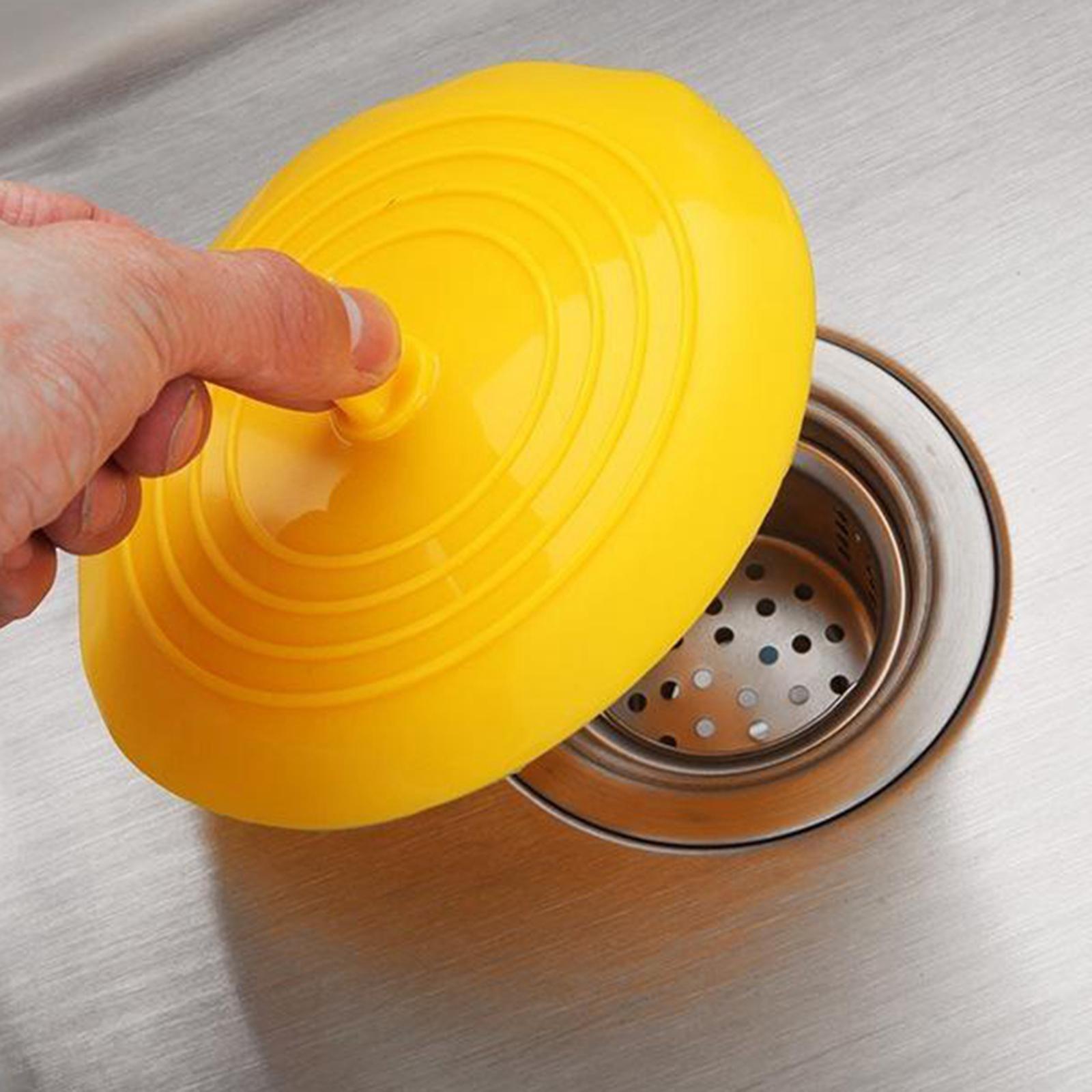 Silicone  Bathtub Drain Stopper Sealing Sink Stopper White