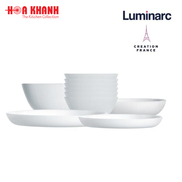 Đĩa Sâu Thủy Tinh Luminarc Diwali Lines 20cm kháng vỡ, cường lực - 1 đĩa - Q1662