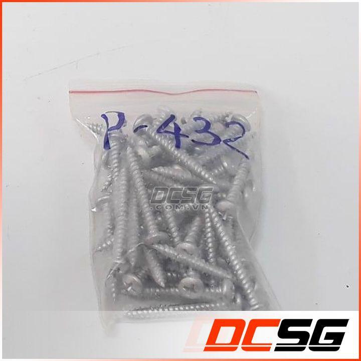 Ốc vít bắt tường, bê tông 4.0x32mm đầu tròn, không tắc kê Unika P-432-SDN