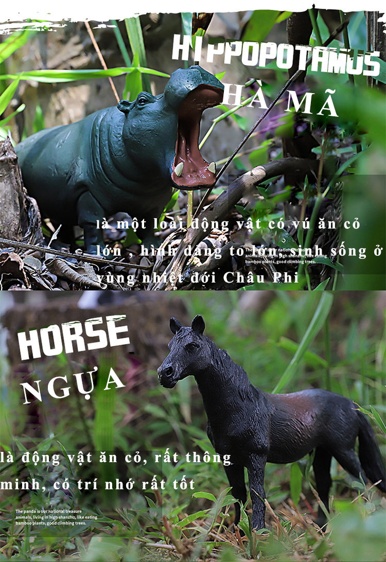 Đồ Chơi Mô Phỏng Các Con Thú Hoang Dã Dành Cho Trẻ Em