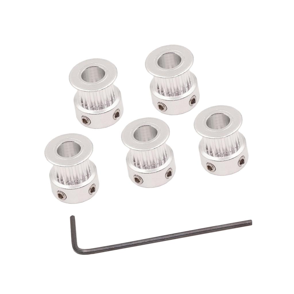 5 Cái GT2 16 Răng 5mm Vành đai Thời Gian Khoan Ròng Rọc Với Cờ Lê Cho Máy In 3D