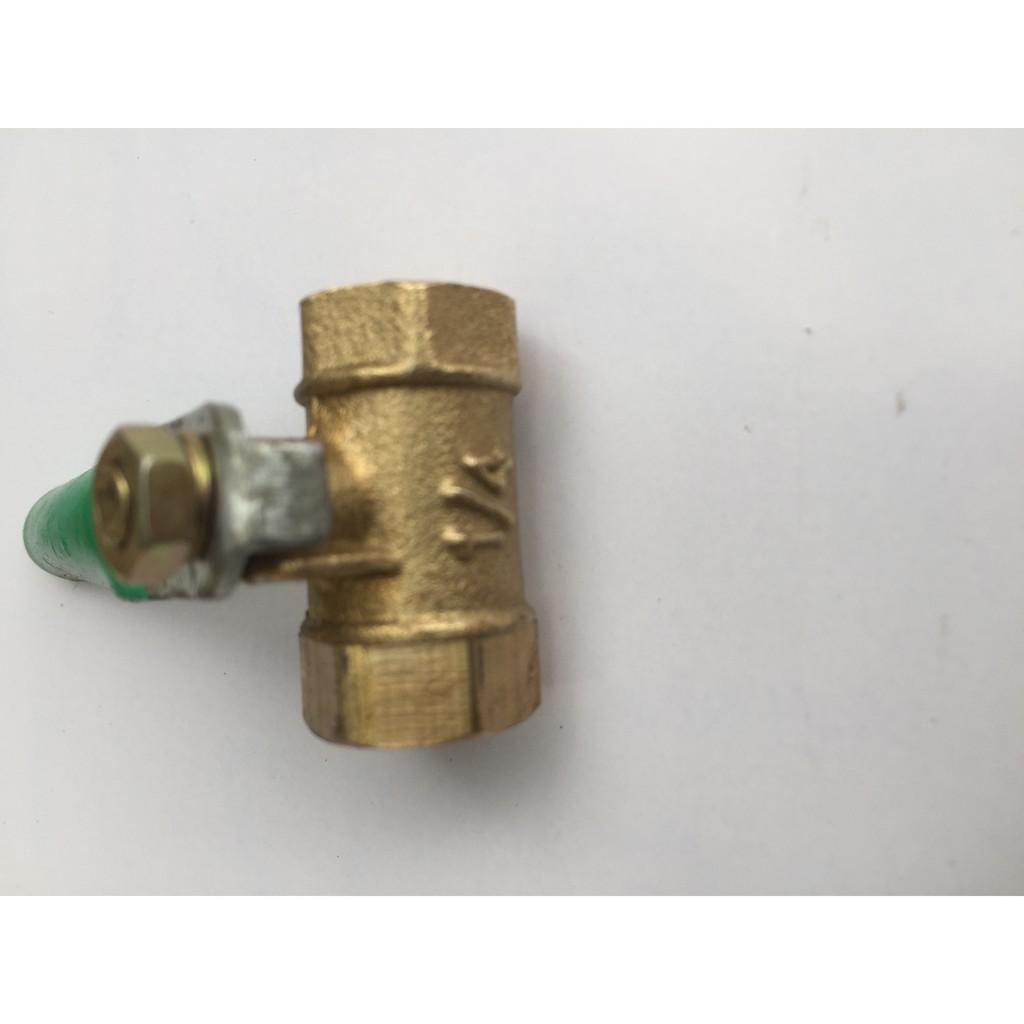 Van đồng khóa nước ren 13mm hai đầu ren trong