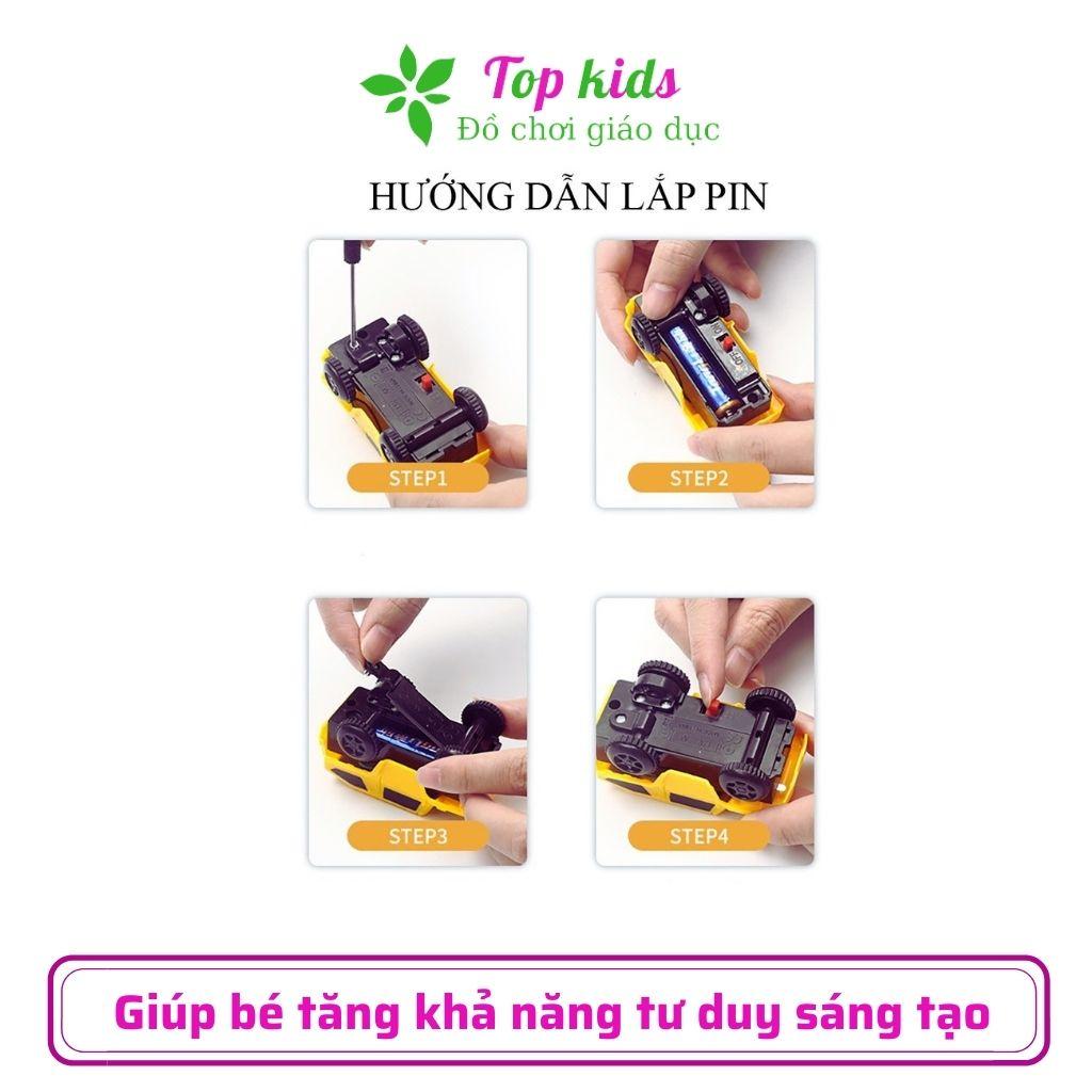 Lắp ráp mô hình xe ô tô đồ chơi trẻ em trò chơi thông minh trí tuệ cho trẻ từ 2 3 4 5 6 tuổi TOPKIDS