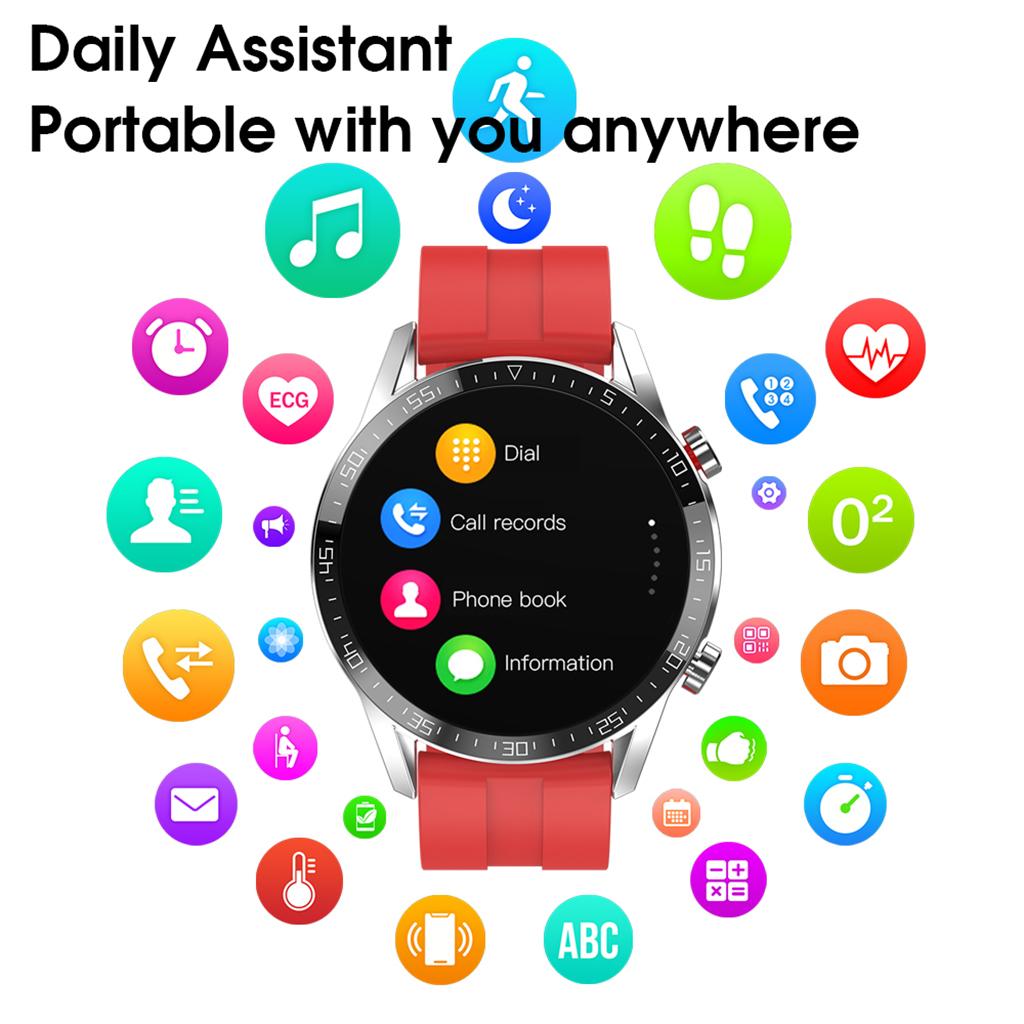 L13 Smart Watch Men IP68 Waterproof ECG PPG Bluetooth Call Notification Reminder