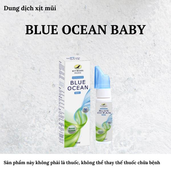 Dung dịch vệ sinh mũi Blue Ocean baby Chai 70ml