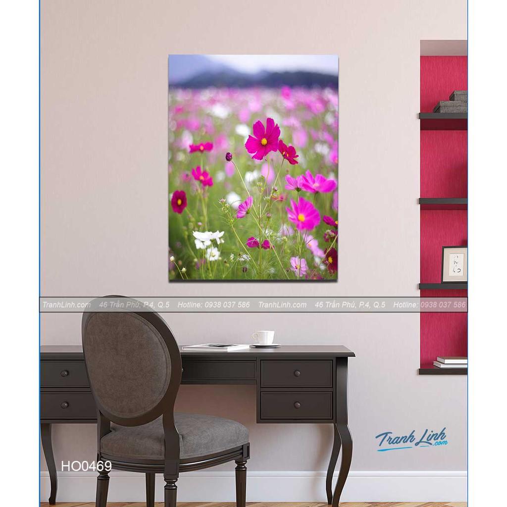 Tranh Canvas hoa treo tường trang trí phòng khách