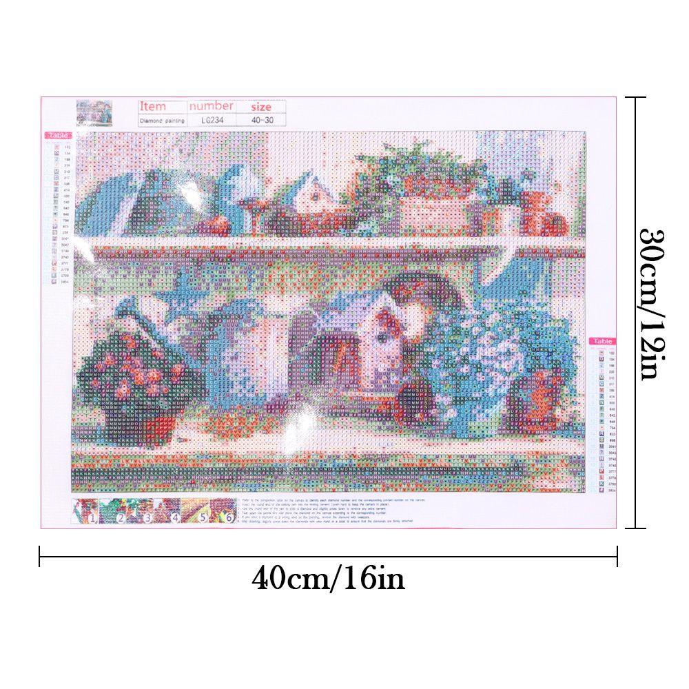 ☆YOLA☆ Living Room 5D Diamond Painting Kit Wall Decoration Cross Stitch Full Drill Bird and Butterfly Gift Landscape Painting Embroidery Process Home With Accessories