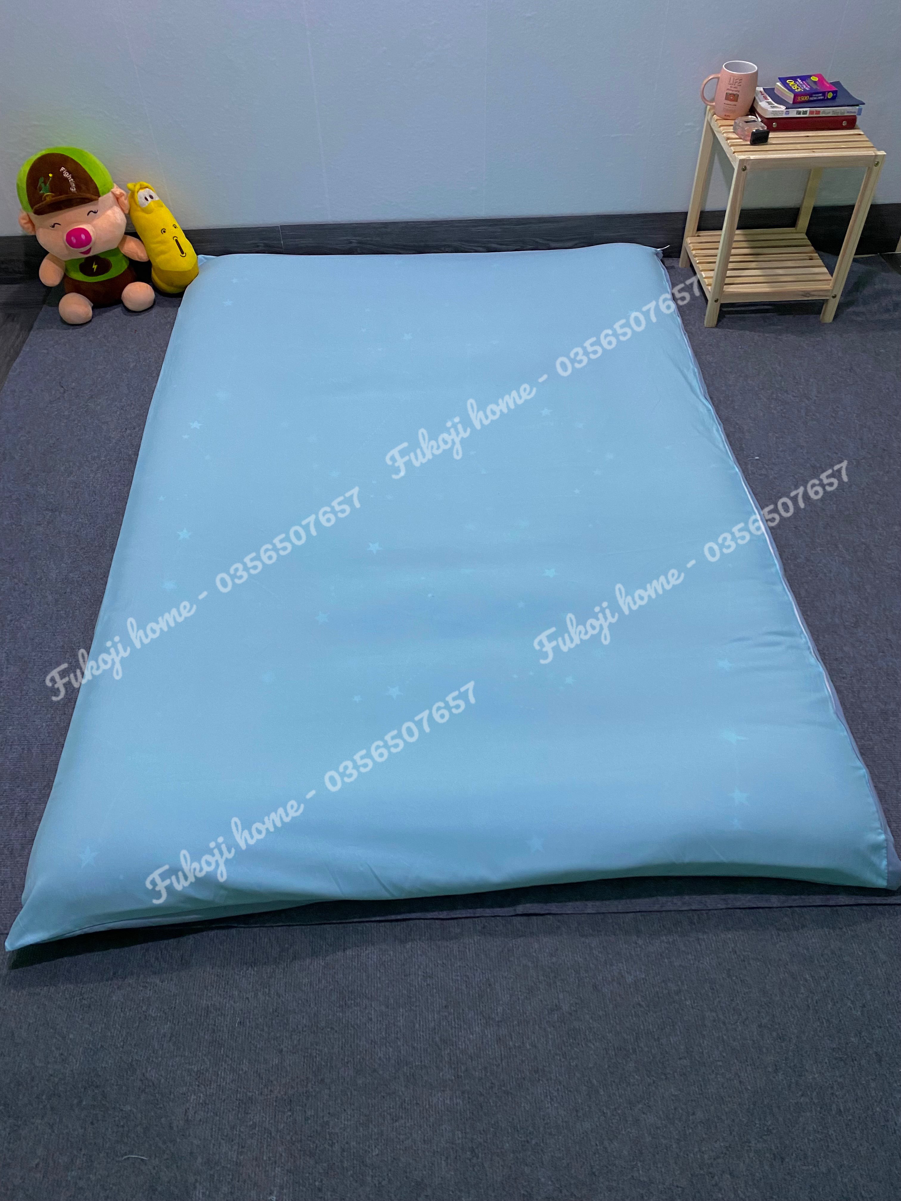 Áo nệm topper,bọc nệm trải sàn kích thước 1mx2m,1m2x2m,1m4x2m,1m6x2m,1m8x2m