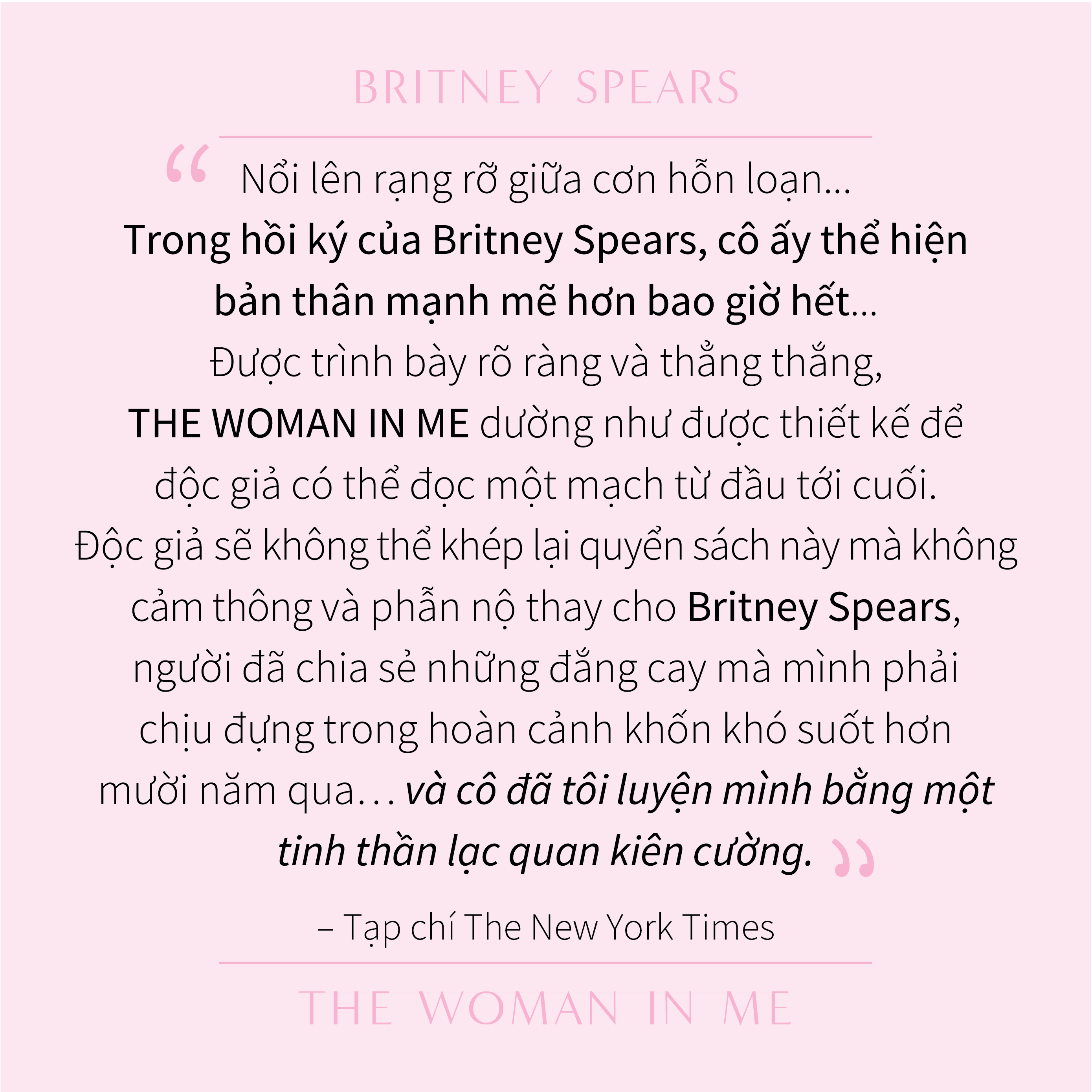 Sách Người Đàn Bà Trong Tôi - Britney Spears