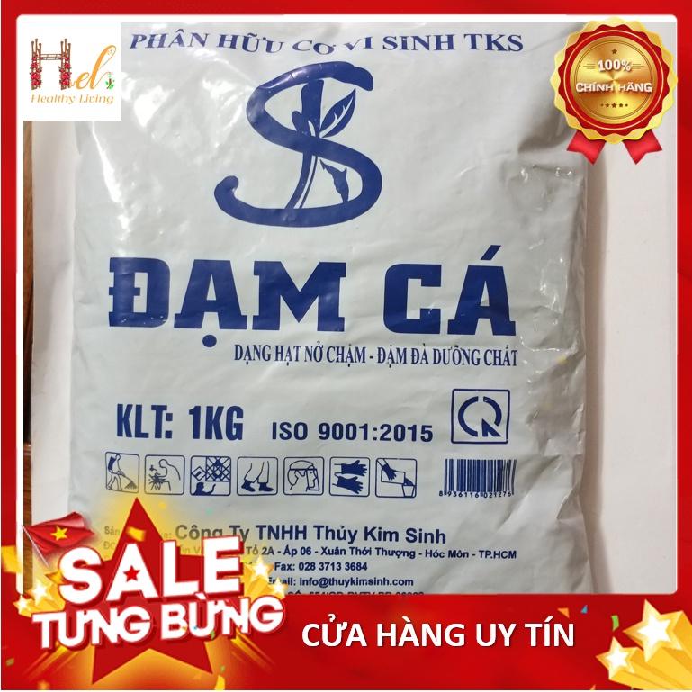 Phân Hữu Cơ Đạm Cá 1KG TKS Dạng Viên - Trồng Rau Sạch, Hoa Hồng, Cây Cảnh Bằng Đất Sạch, Xơ Dừa Mùn Dừa, Phân Bón Hữu Cơ