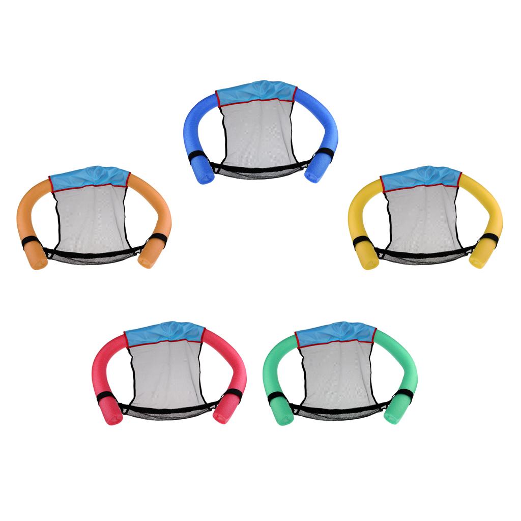 Swimming Noodle Chair Floating Sling Stick Mesh Net Seat Bed Size S Red