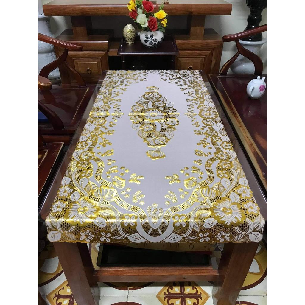 Khăn trải bàn ren hoa 50x110cm - HÀNG ĐẸP