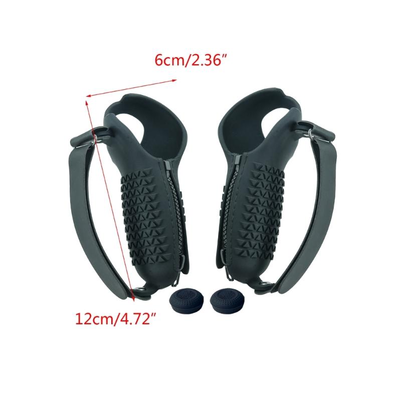 Bộ điều khiển chống ném vỏ kẹp mũ Rocker cho Pico 4 VR Tay cầm bảo vệ Túi VR Bộ điều khiển tay áo nhẹ: màu đen
