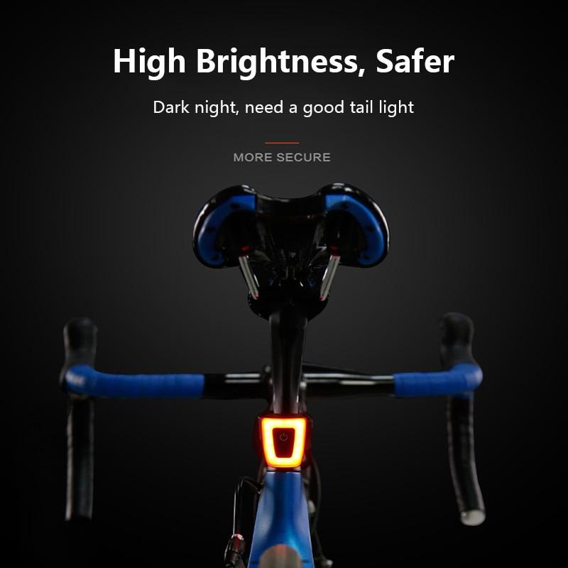 Đèn Led Gắn Đuôi Xe Đạp Có Thể Sạc Lại Bằng Cổng USB Chống Thấm Nước Tiện Dụng