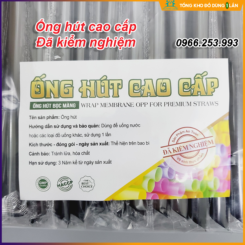 500gr ống hút nhựa cao cấp ép nilong từng cái an toàn