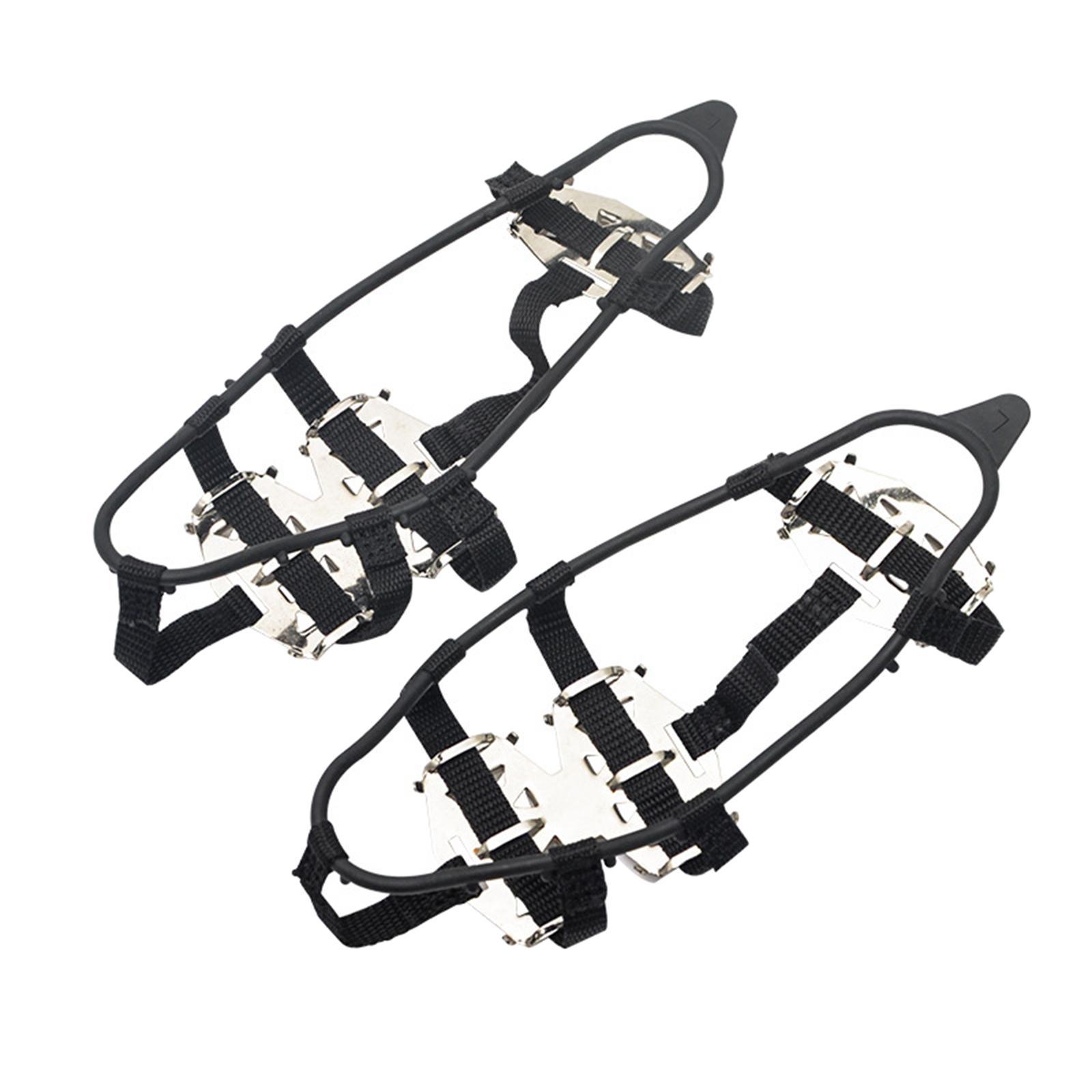 Ice Snow Crampons Snow Grips 24 Tooths Traction System Shoe Cover Crampon for Snow Boot Fishing Outdoor Walking