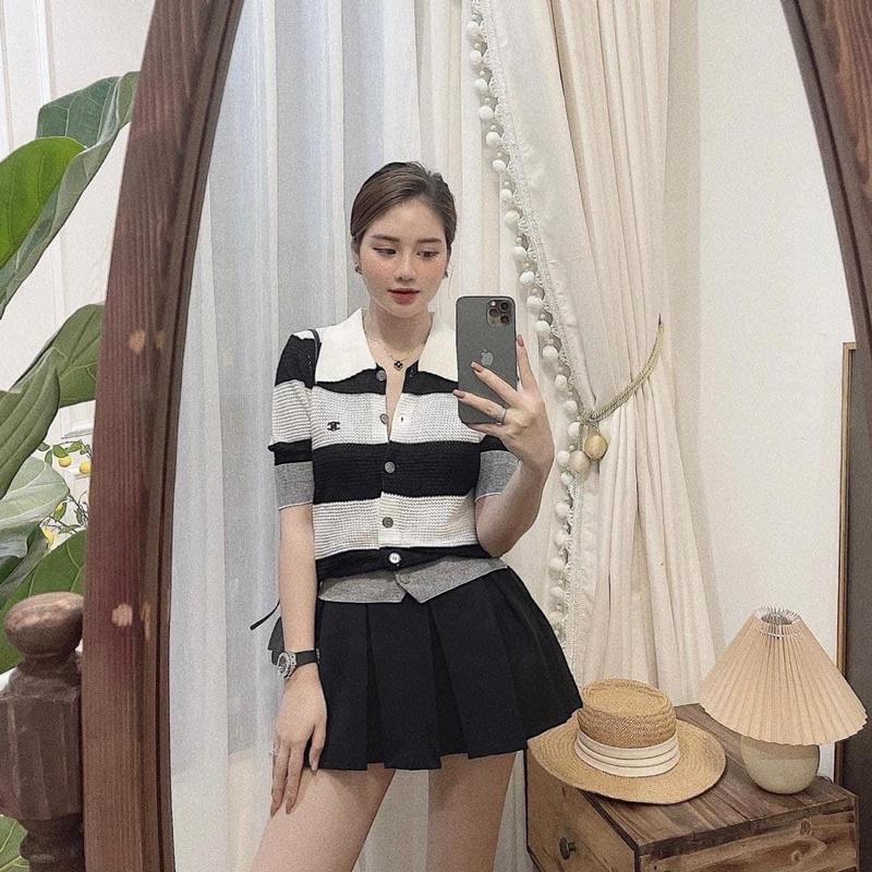 Chân váy xoè ly to, chân váy xếp li